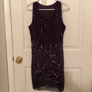 Sequined Shift Dress
